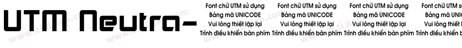 UTM Neutra字体转换